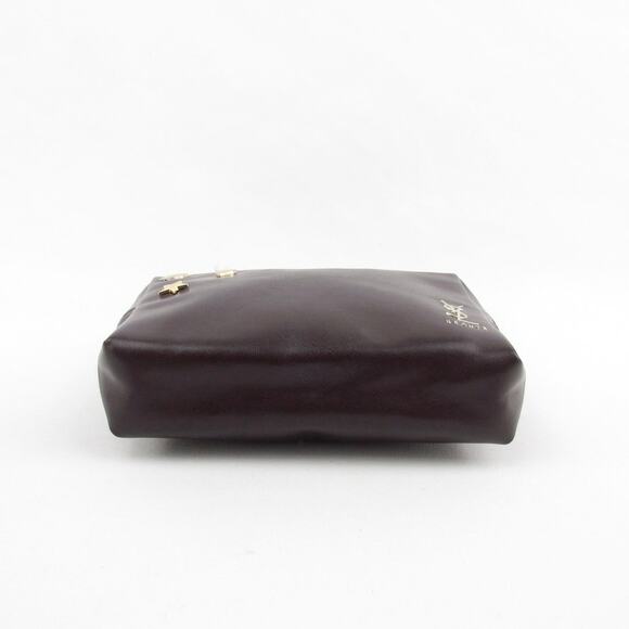 YSL Beauté Burgundy Oxblood Makeup Pouch - Picture 6 of 8